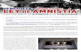 Ley de Amnistía: una ley para la amnesia y la impunidad