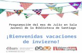 Programación de actividades Julio - Sala Juvenil , Biblioteca de Santiago
