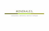 Minerales: compuestos, elementos, átomos e isótopos