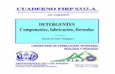 Detergentes: Componentes, fabricación, fórmulas