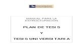 Manual de elaboración de Plan de Tesis