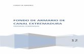 FONDO DE ARMARIO DE CANAL EXTREMADURA