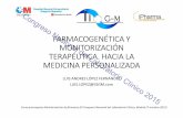 Farmacogenética y monitorización terapéutica. Hacia la Medicina ...