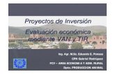 Proyectos de Inversión Evaluación económica mediante VAN y TIR