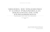 MIGUEL DE UNAMUNO Y LUIGI PIRANDELLO: ANALOGÍA DE UN ...