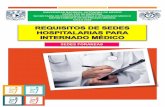 Requisitos de Inscripción a Sedes Foráneas Internado Médico 2016