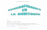 Generalidades Auditoría