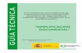 Guía Técnica de Simplificación Documental