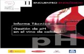 Informe Técnico Gestión de pH en el vino de calidad