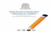 Guía de inscripción para aspirantes a reingreso Admisiones 2017/1