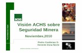 Vision ACHS sobre seguridad minera