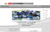 Evaluación diagnostica comunicación - primaria