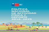 Política NacioNal de actividad Física y dePorte 2016-2025