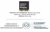 Presentación de Posibles Compromisos. Ministerio de Obras Púbicas y Comunicaciones (MOPC), a cargo de Carolina Centurión.