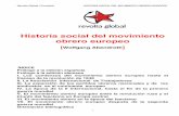 Historia social del movimiento obrero europeo {PDF}