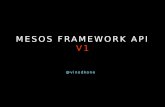 Mesos framework API v1