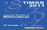 TIMSS 2011. Preguntas liberadas de Matemáticas 8º Grado (2º ESO)