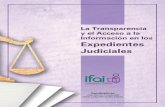 transparencia y acceso a la información judicial