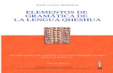 Elementos Gramática Quechua. Transliteración y estudio ...