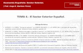 TEMA 4.- El Sector Exterior Español.