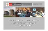 funciones y gestion de la direccion nacional de construccion