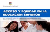 Acceso y Equidad en la Ed. Superior - Presentación rector Garrido ...