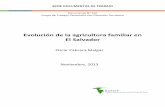 Evolución de la agricultura familiar en El Salvador