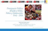 Gasto público en Niñas, Niños, y Adolescentes en el Perú - 2014
