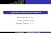 Las matemáticas del cubo de Rubik -...El cubo de Rubik Grupos de ...