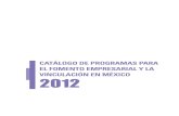 catálogo de programas para el fomento empresarial y la vinculación ...