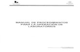 Manual de Procedimientos para la Operación de Laboratorios
