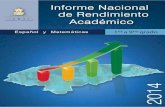 Informe Nacional de Rendimiento Académico 2014