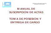 manual de suscripción de actas toma de posesión y entrega de cargo