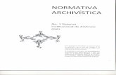 Normativa Archivística. No. 1 Sistema Institucional de Archivos