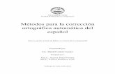 Métodos para la corrección ortográfica automática del español