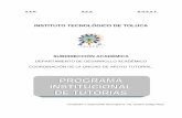 PROGRAMA INSTITUCIONAL DE TUTORÍAS - Instituto Tecnológico