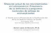 Situación actual de los micronutrientes en Latinoamérica ...