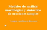 Modelos de análisis sintáctico de oraciones simples