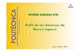 Perfil de los Alumnos de Nuevo Ingreso Curso 2009 - 2010 ...