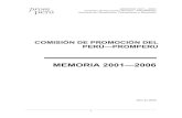 comisión de promoción del perú—promperu memoria 2001—2006