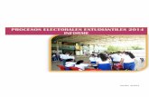 PROCESOS ELECTORALES ESTUDIANTILES 2014 INFORME