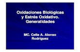 Oxidaciones biológicas y estrés oxidativo. Generalidades