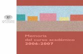 Memoria del curso académico 2006-2007