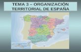 Tema 3 Organización territorial de españa