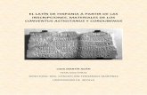 El latín de Hispania a partir de las inscripciones. Materiales de los ...