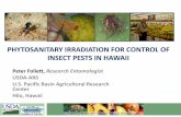 Irradiación fitosanitaria para el control de plagas de insectos en Hawaii