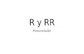 Pronunciación  R y RR en español