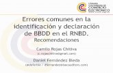 Conferencia sobre Protección de Datos (Bogotá): Errores comunes en la identificación y declaración de BBDD en el RNBD. Recomendaciones