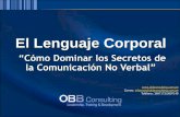 El Lenguaje Corporal: “Cómo Dominar los Secretos de la Comunicación No Verbal”
