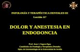 Leccion 11. Dolor y anestesia en endodoncia